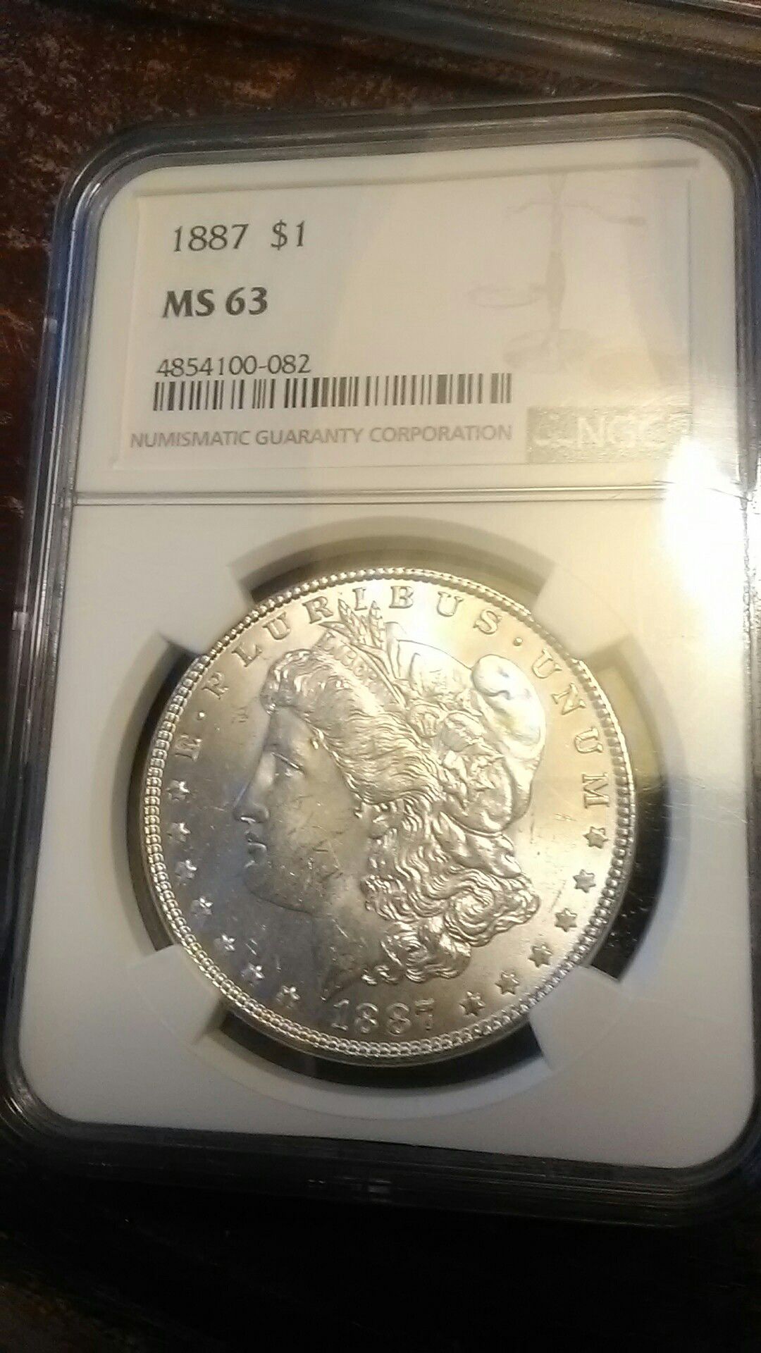 1887 ms-63 silver dollar