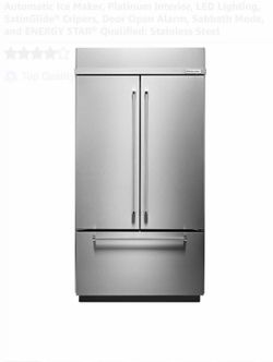 KitchenAid 42” French Door Refrigerator Stainless Steel