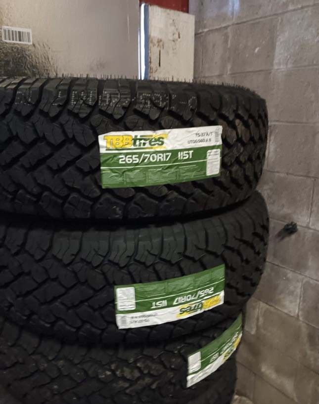 4 New Tires 265/70/17 TBB at Tires