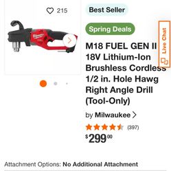 Milwaukee Hole Hog Tool Only. 