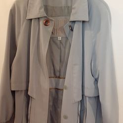 Ladies Fleet Street Seafoam Green Raincoat. 12P