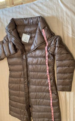 Full Zip Women Puffer LightWeight Down Long Jacket Size M