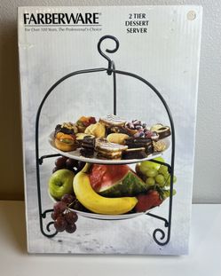 FARBERWARE 2 Tier Dessert Server 