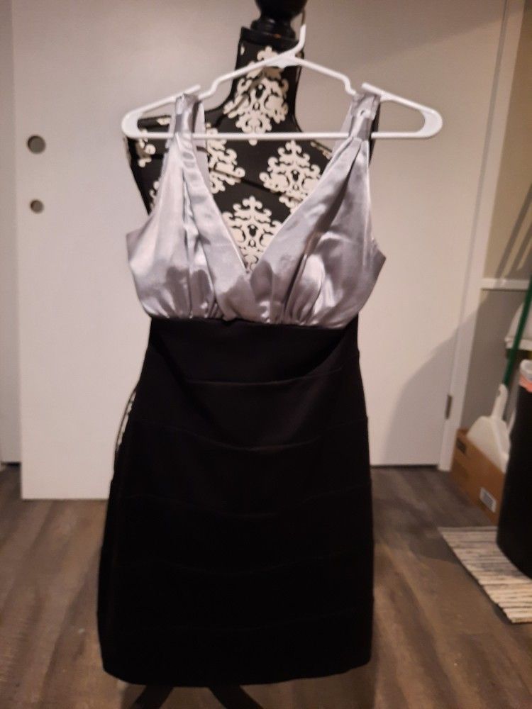 Size 10 Black & Gray Party Dress