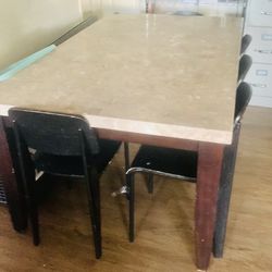 Marble Kitchen Table For Six People🍴🧂🍽️