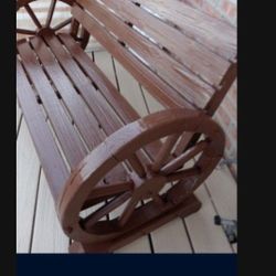 Wheel  Wood  Bench 