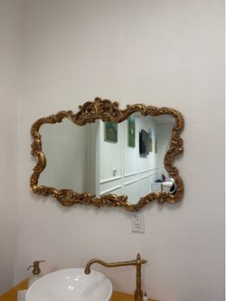 Vintage Style Mirror 27” H 38” W