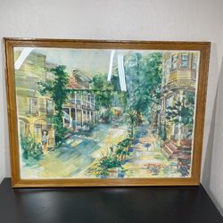 T. Scott Sayre Original Watercolor Painting Signed 7/6/1984