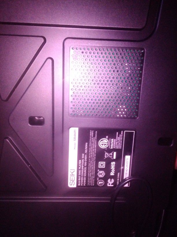 Seiki Blu Ray DVD Player