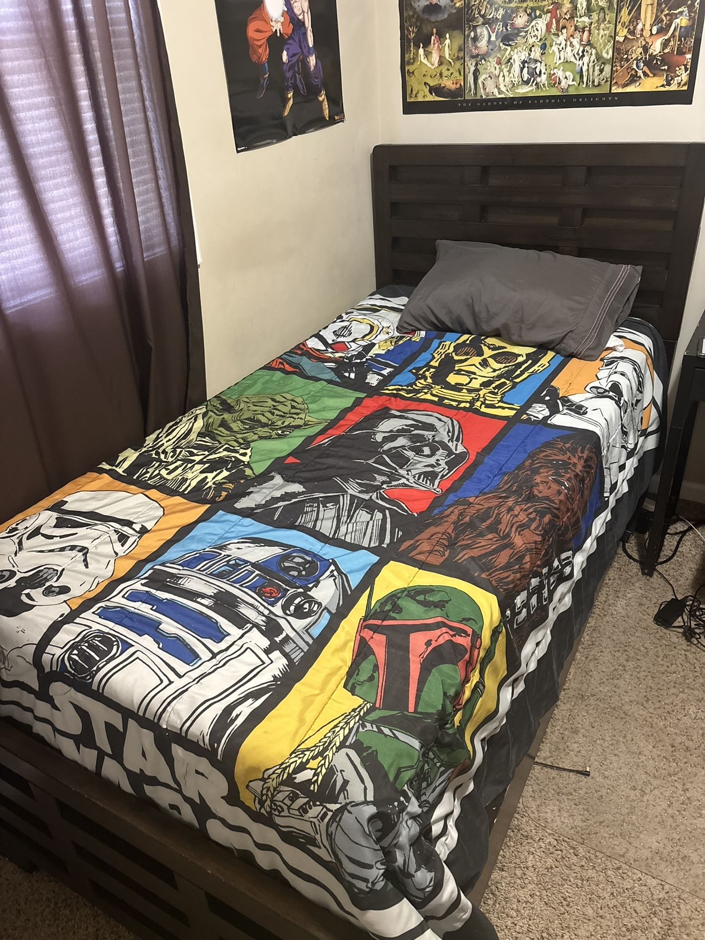 Headboard, footboard and Dresser