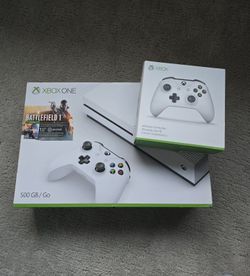 New XBox One S 500GB Battlefield 1 Bundle + Extra Controller
