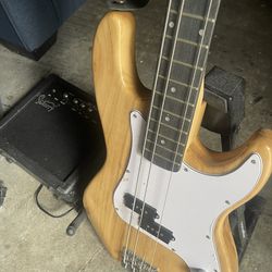 Glarry Bass Guitar + Amplifier 