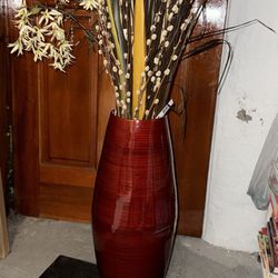 Tall Vase With flowers
