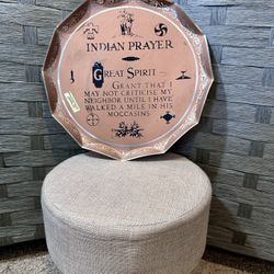 Vintage Decorative Indian Prayer Plate