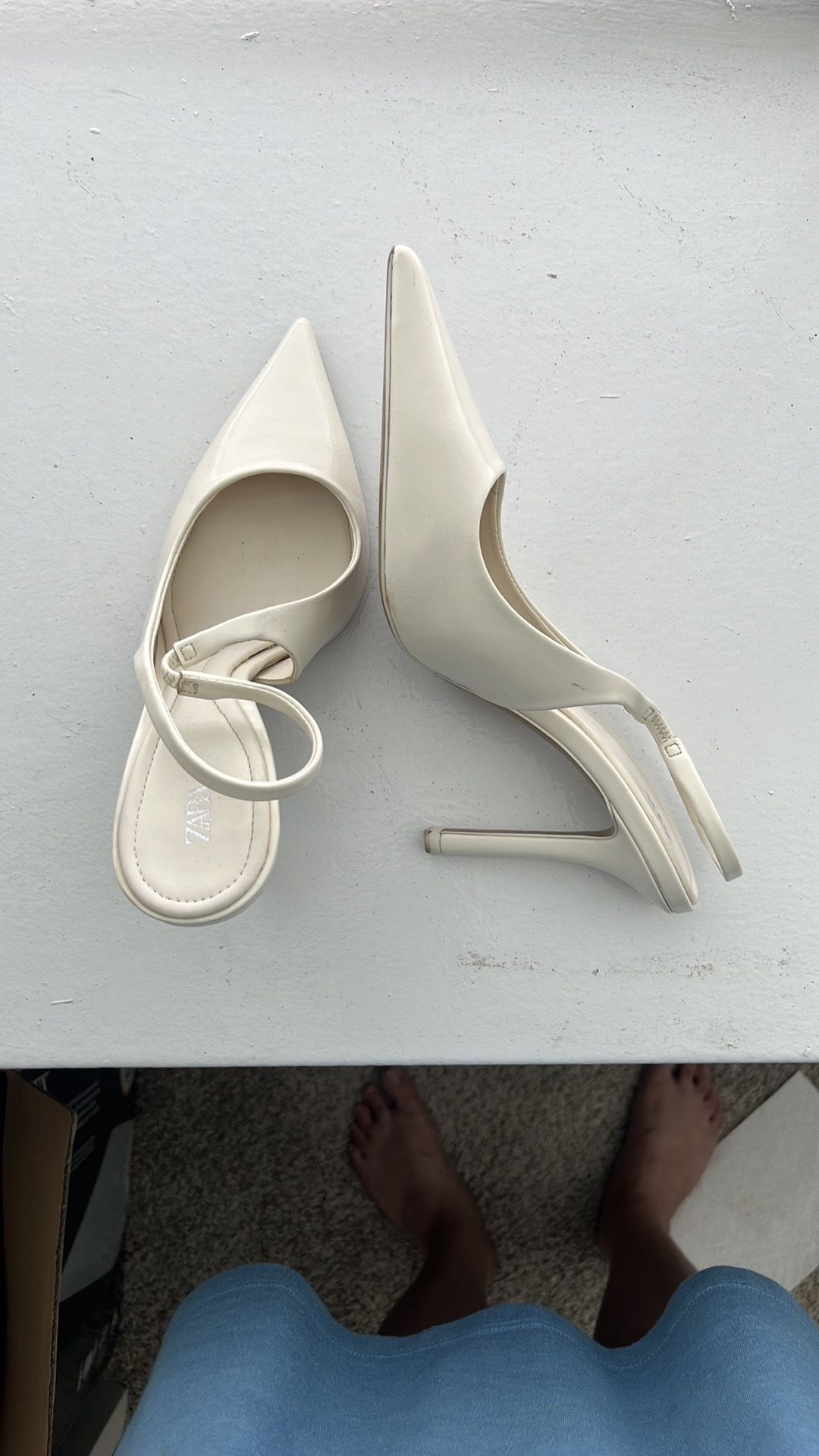Zara Sling back Heels