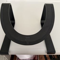 Black metal Twelve South Curve laptop stand. 
