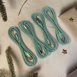 brand new in box 4-pack—— Lightning Cable 4Pack(6ft/each) iPhone Charger MFi Certified Nylon Braided Long Fast USB Cord HaoKanDe Compatible for iPhone