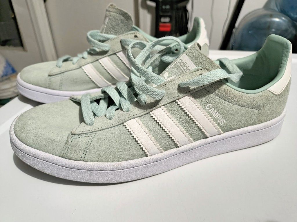 Men's (9) Adidas Campus 80's Ash Green White
