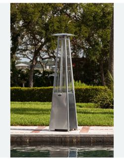 Fire Sense Pyramid Flame Heater-Stainless Steel