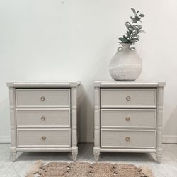 Rattan Nightstand Set