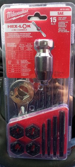 "NEW" Milwaukee 15pc Sae Tap & Die set "NEVER OPENED"