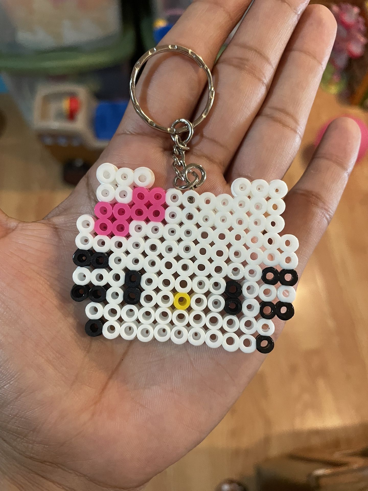Hello Kitty Beaded Keychain