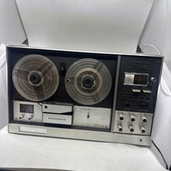 Panasonic Reel to Reel Recorder AM/FM Stereo Radio RS-763S 1970s Wood Box AS IS