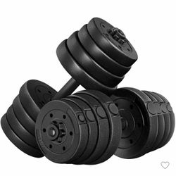66LB Adjustable Dumbbell Set Black
