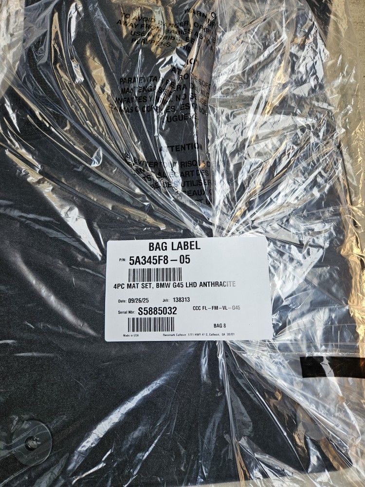 2026 BMW X3 FLOOR MATS 