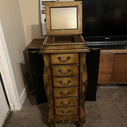 Antique Jewelry Cabinet 