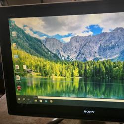 Sony 24" All In One PC Intel Duo Core 8GB RAM 500GB SSD 1080P LCD Webcam HDMI Windows 64 OS 