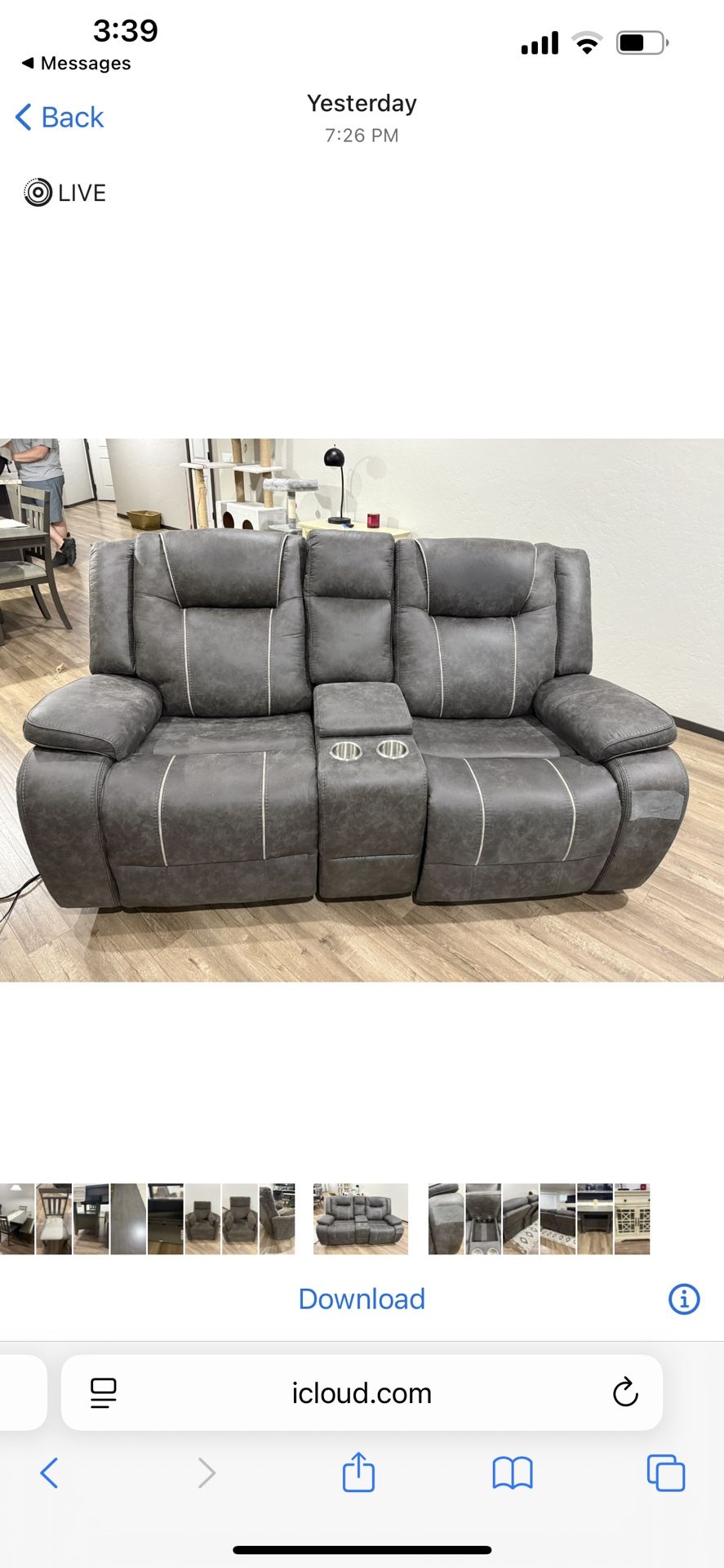 Electric Reclining Loveseat $350 OBO