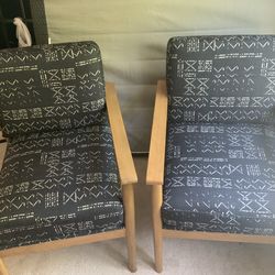 Set of 2 decorative side chairs (selling as set only)