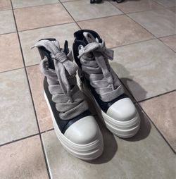 High-top platform sneakers, size 6.5-7 (women)