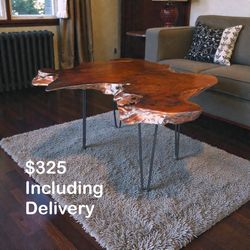 Live Edge Solid Wood Coffee Table — Free Delivery 20 Miles🚚