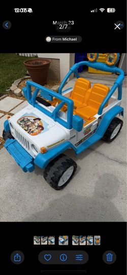 Power wheels jeep powerwheels car Disney Toy Story