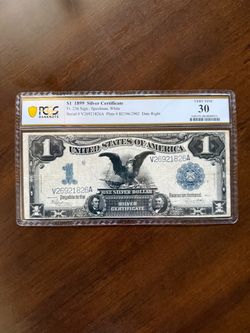 1899 $1 Black Eagle note United States silver certificate