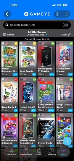 Video games for sale