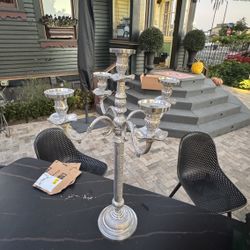 2’W x. 3’ Tall Solid White Brass Candelabra $100 OBO