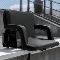 Reclining Stadium Chair with Armrests