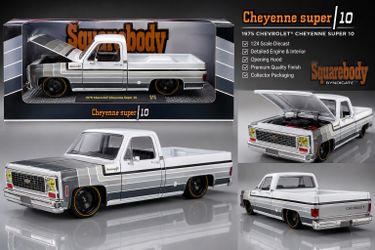 1975 Chevrolet Cheyenne Super 10 Squarebody Pickup – 1:24 Die-Cast Model