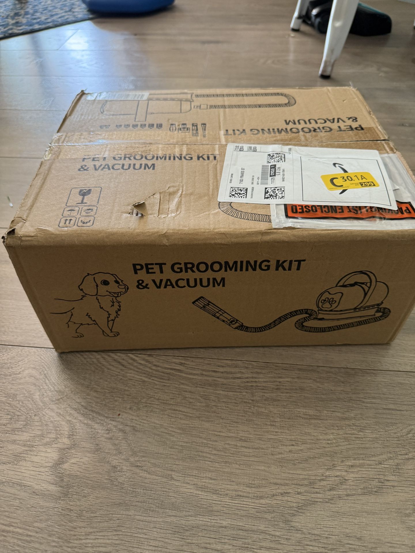 Dog Grooming Kit with Vacuum – 6-in-1 Pet Hair Trimmer, Clippers, Nail Grinder, and Grooming Tools