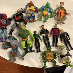 Vintage 80’s & Early 90’s Ninja Turtles , He-Man And Star Trek