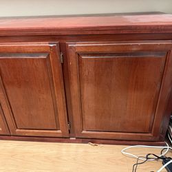 Solid Wood TV Media Console Cabinet Storage