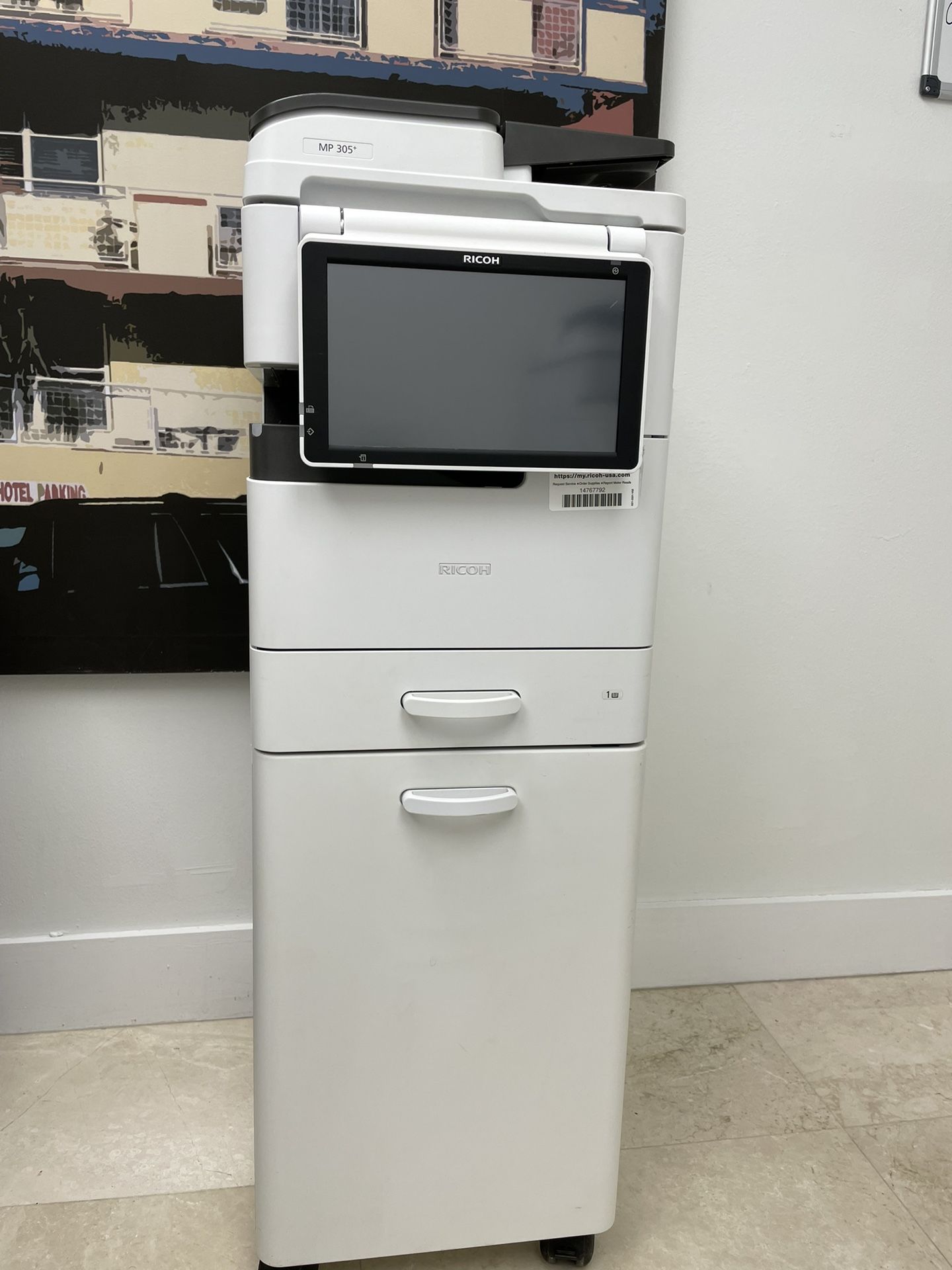 Printer Ricoh Mp 305+ Copier Machine Laser Black & White