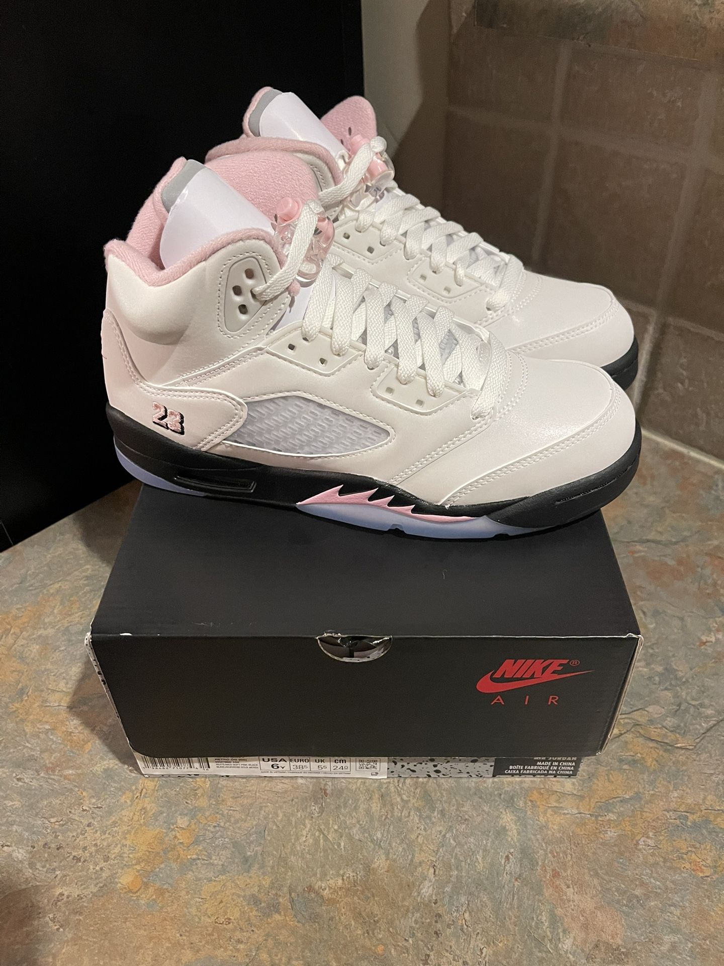 Nike Air Jordan 5 Retro GS Medium Pink Sz.6Y