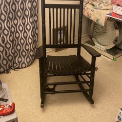 Black Cracker Barrel Rocker Great Condition/ Authentic