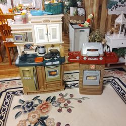 Child Kitchen Lots Of Accessories Plus Child Grill
