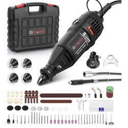 Brand New Rotary Tool Kit with MultiPro Keyless Chuck and Flex Shaft -140pcs Accessories Variable Speed Electric Drill Set for Handmade Crafting Proje