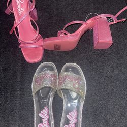 Brand New Barbie Sandals And Mini Platform Heels 
